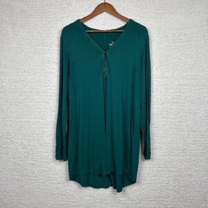 Torrid Teal Long Sleeve Top Size 1x